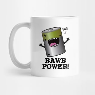 Rawr Power Cute Battery Pun Mug